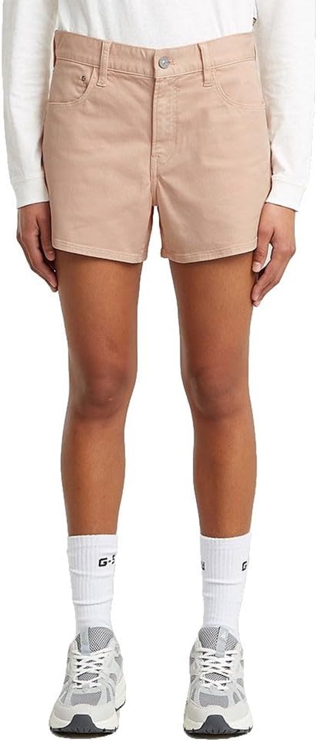 Dames Shorts Comfortabele Mid Rise met Knoopsluiting Roze