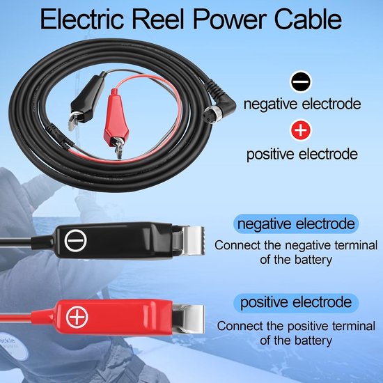 Elektrische visserij reel netsnoer van 10FT - Krachtige visserij kabel voor optimaal vissen en gemak — afbeelding 3