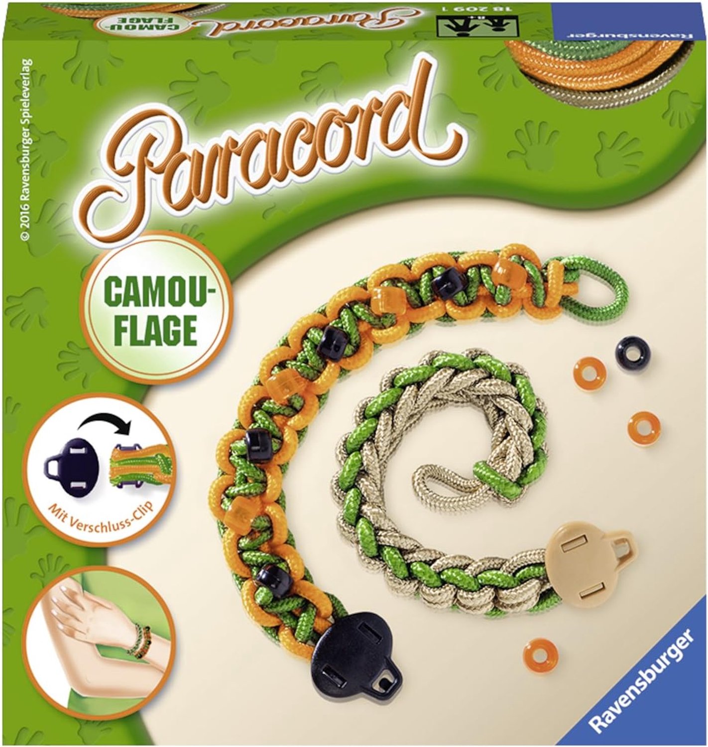 Ravensburger Paracord Knutselset Camouflage Armbanden (8+ jaar)