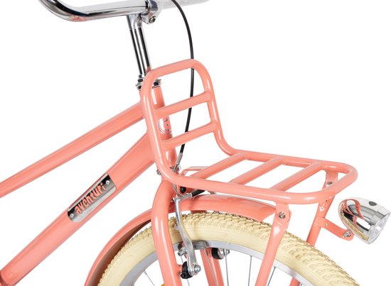 Aventuri Urban Aluminium Meisjesfiets 26 Inch - Kinderfiets voor 10 tot 14 jaar - Met standaard - Zalmroze — afbeelding 5