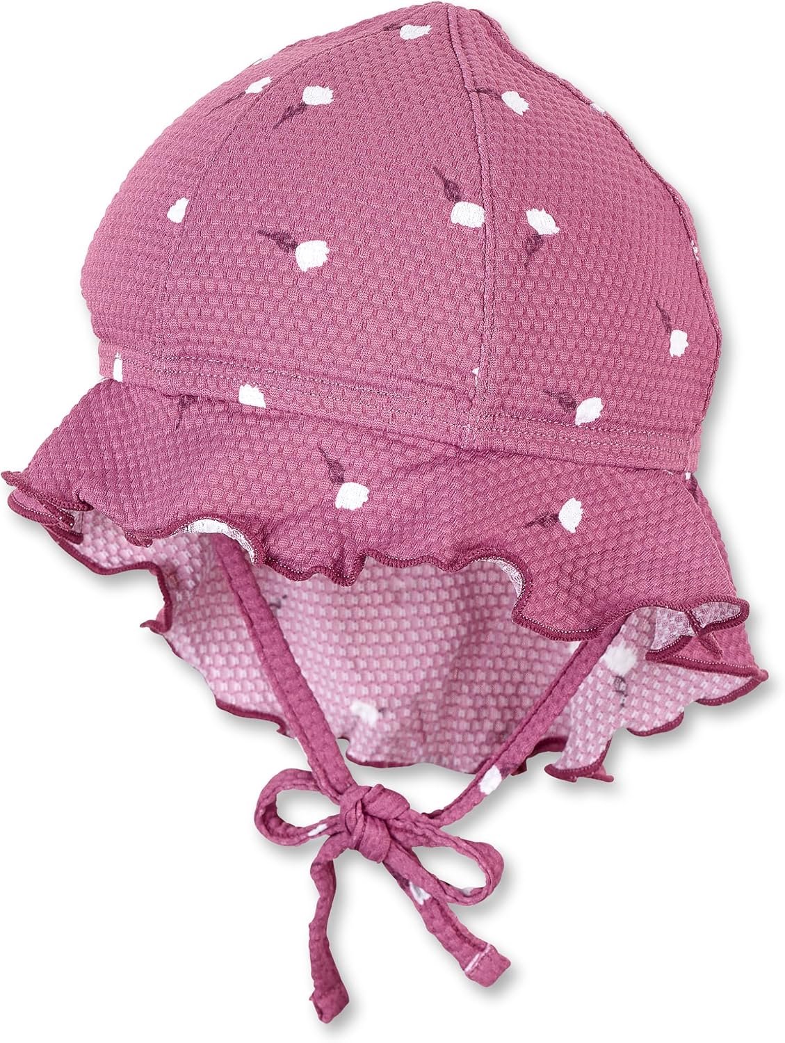 Sterntaler Baby Zonneklep met Bloemen & Nekbescherming