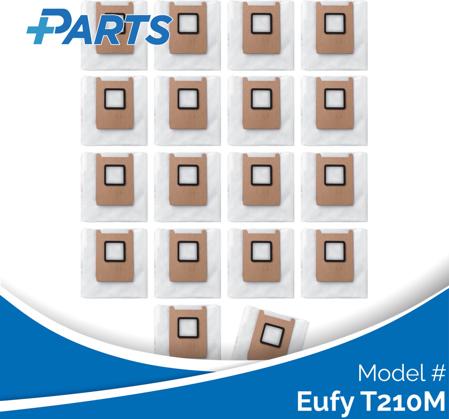 Plus.Parts Eufy T210M Stofzakken (18 Stuks, Plus.Parts® alternatief voor T29YQA20) Overig