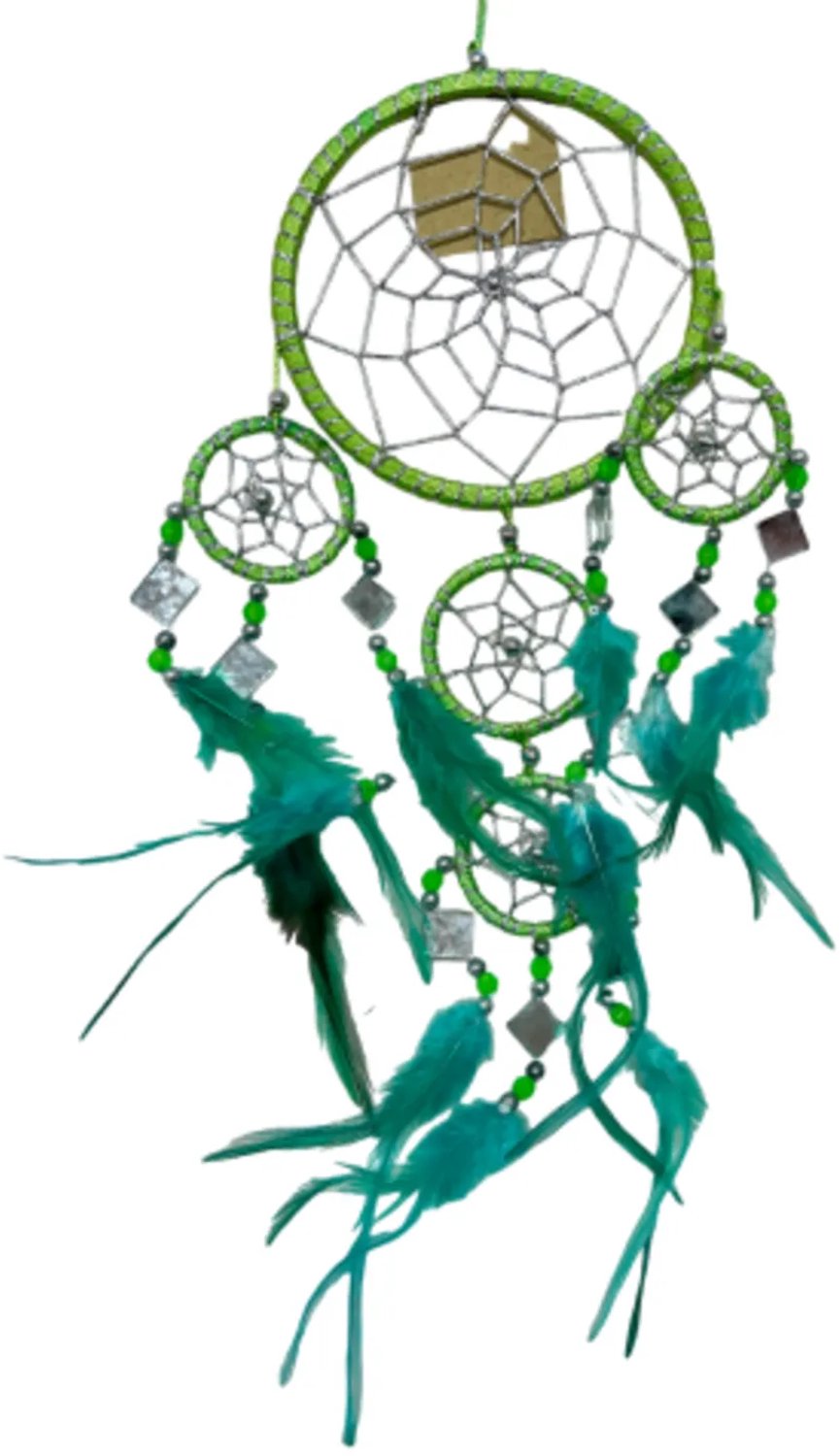 Ruben Robijn Dromenvanger - Spiegel - 11cm - Limegroen - Dreamcatcher n.n.b