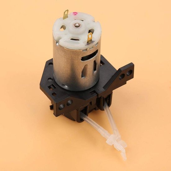 Peristaltische Doseerpomp - DC 12 V/24 V - Pompkop van ABS - Transparante Siliconen Slang - Pulsatie met Drie Rollen - Hoogte 6,3 cm - Pomp — afbeelding 3