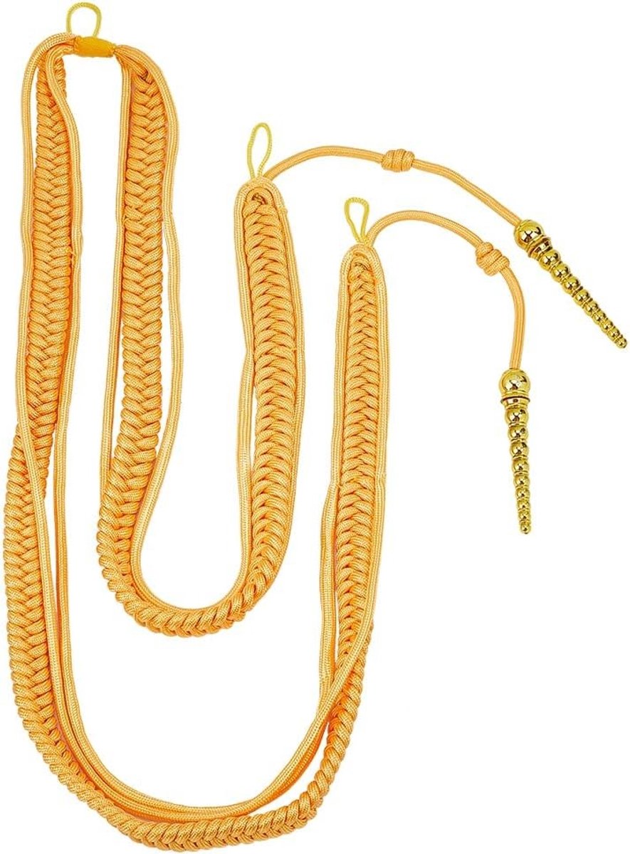 Traditionele Aiguillette Cords voor Cosplay en Stage Performance - Gevlochten Schouderbadge met Glanzende Pendant voor Kledingdecoratie en DIY Kostuums