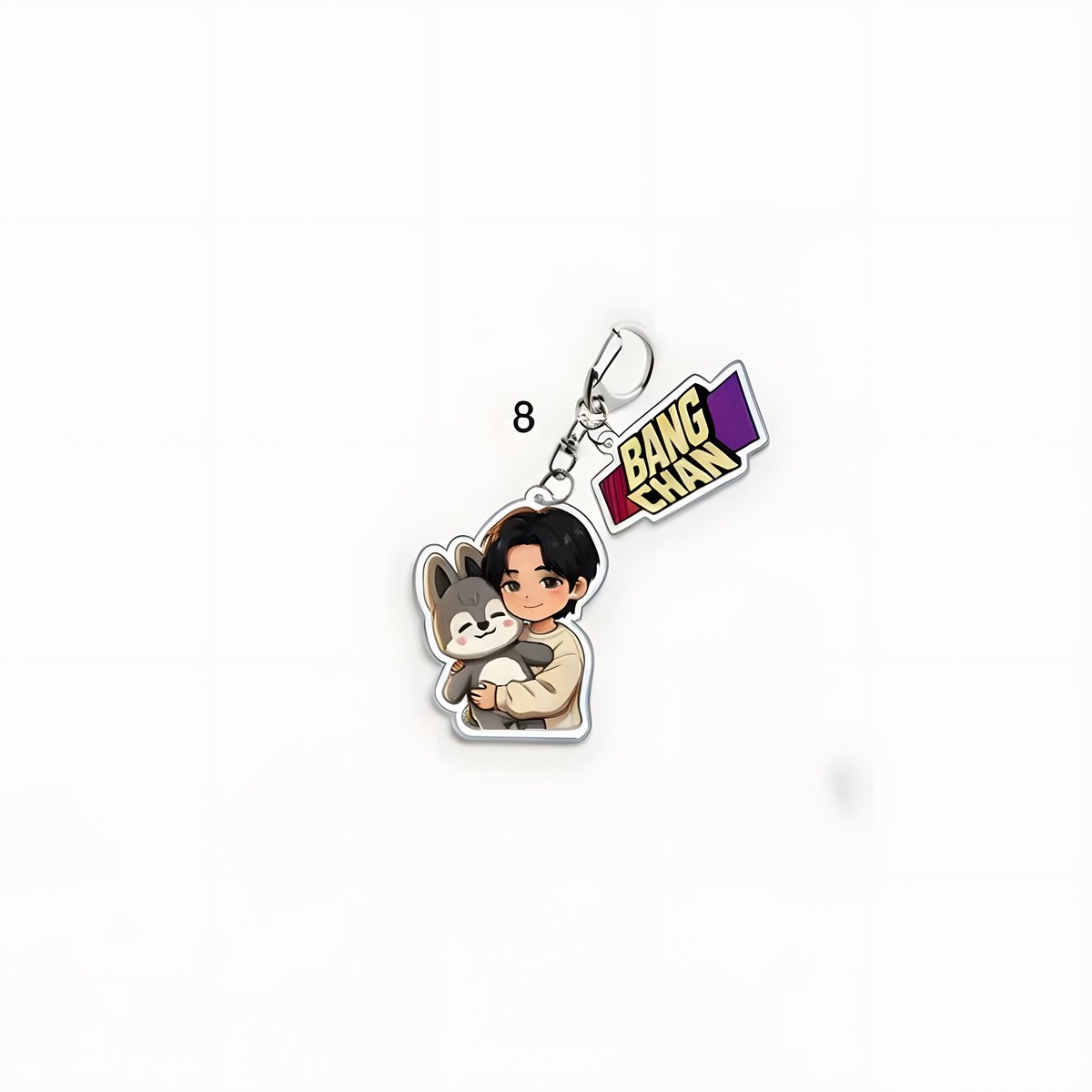 KPOP Stray Kids SKZ Bang Chan Acrylic Keyring Plush Hug [Sleutelhanger]