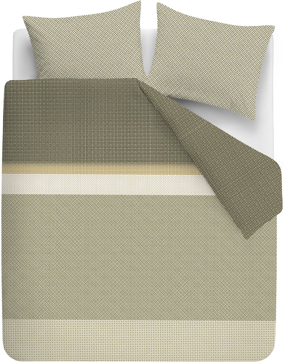 Beddinghouse Jente dekbedovertrek - Tweepersoons - 200 x 200/220 cm - Groen