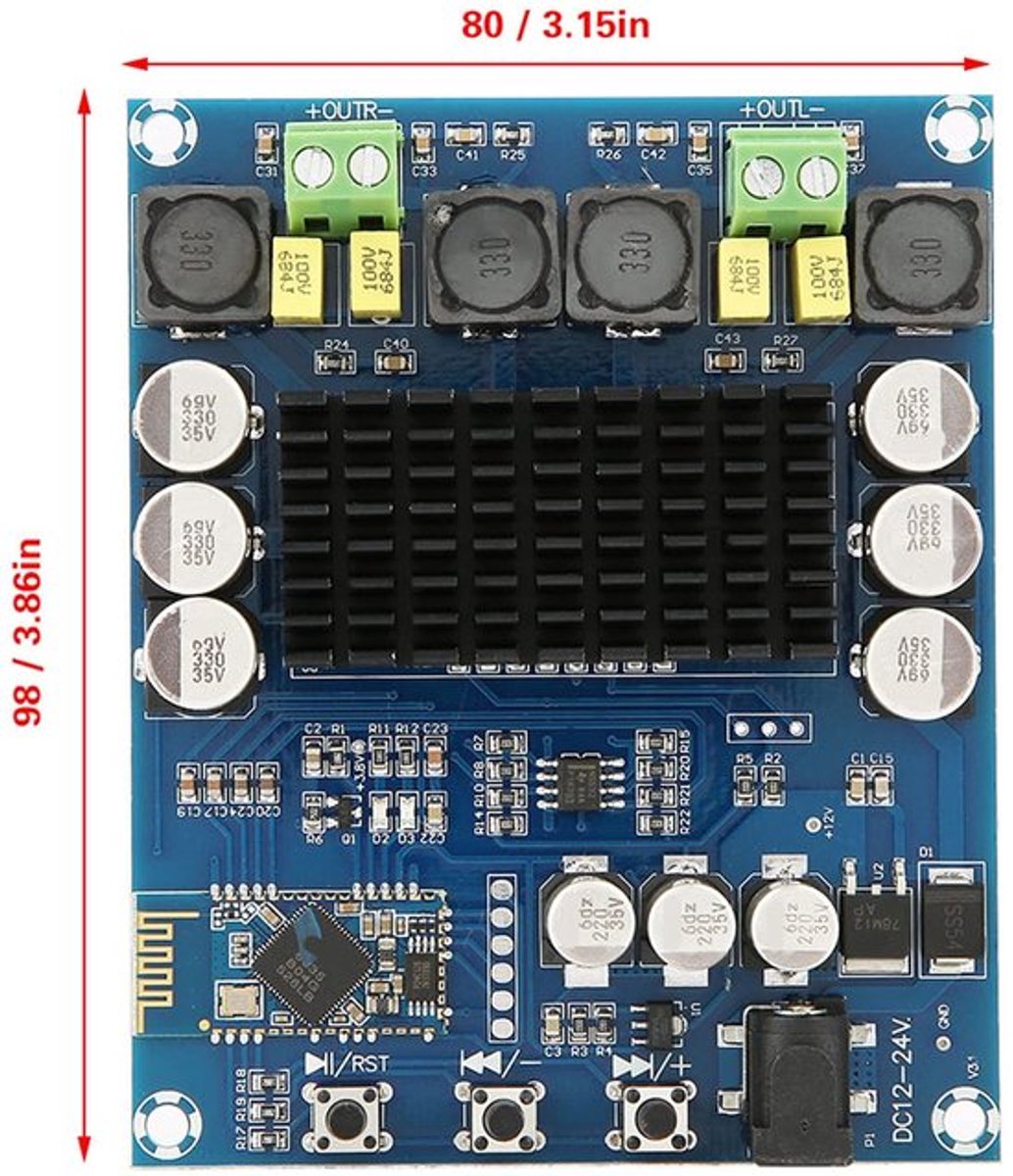Dailygoody - Tpa3116d2 Bluetooth Audio Versterker 240w - Digitaal Amplifier Board