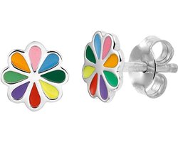 Yep! oorknoppen bloem - 7 mm - Zilver