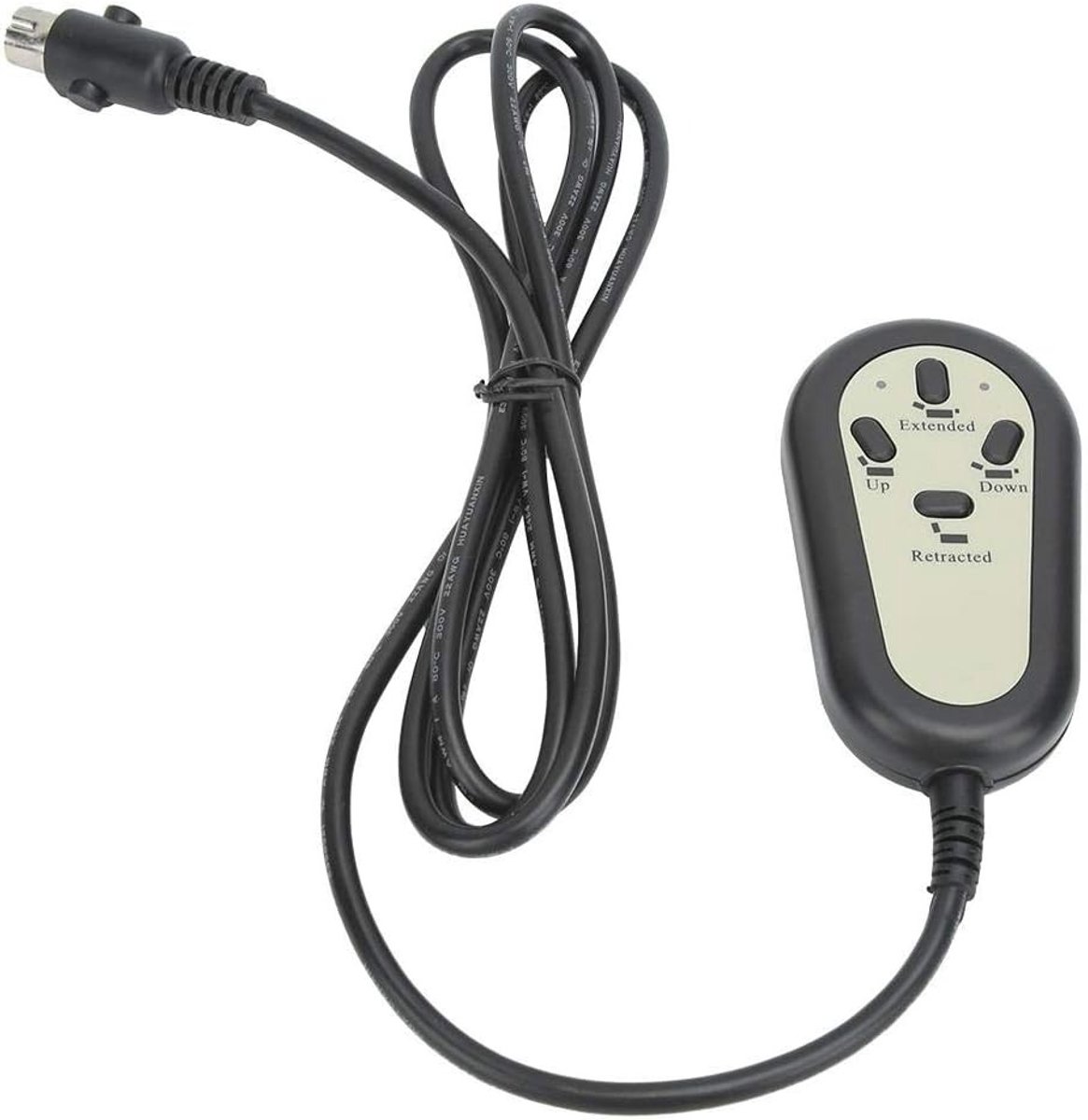 Afstandsbediening elektrische stoel - Zwart - 10 x 6,5 x 2 cm - ABS Kunststof Handregelaar met 4 Knoppen - Voor Elektrische Banken