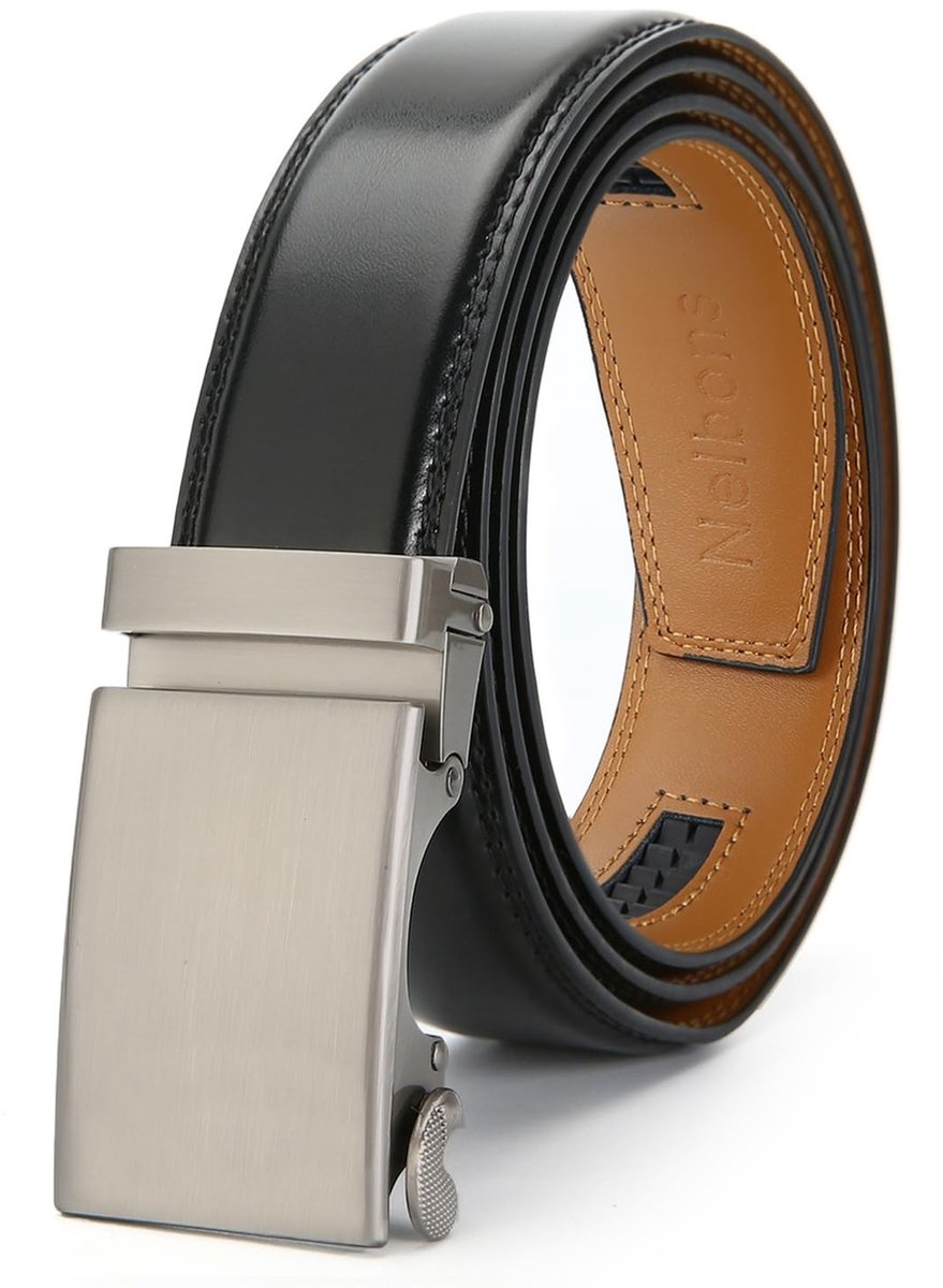 Elzusha - Heren Riem Ratchet Automatisch - 35mm Breed - Zwart