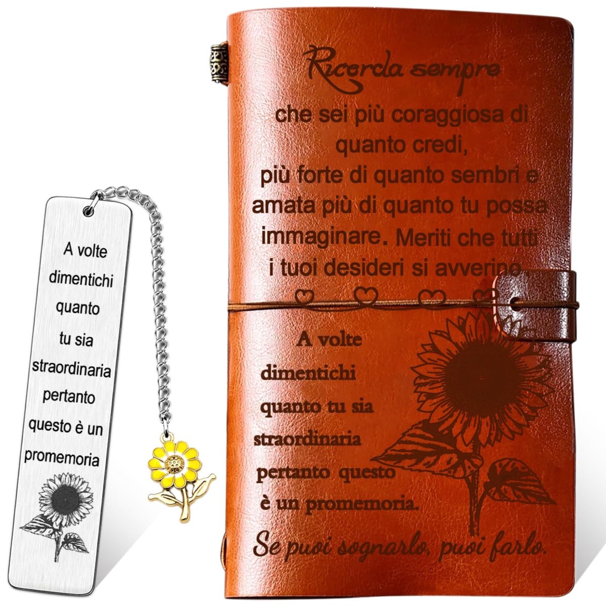 Elzusha - Inspirerende Leren Journal als Cadeau voor Vrouwen