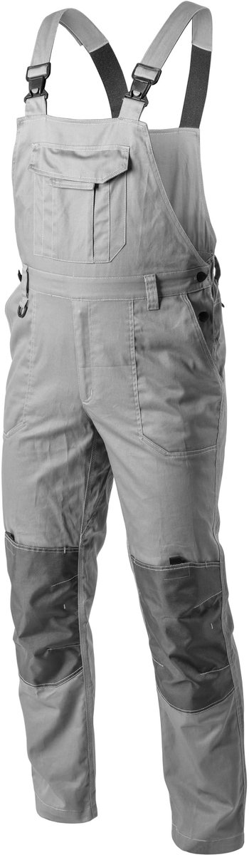 Elzusha - Kalmit Dungarees voor Mannen, Lichtgrijs