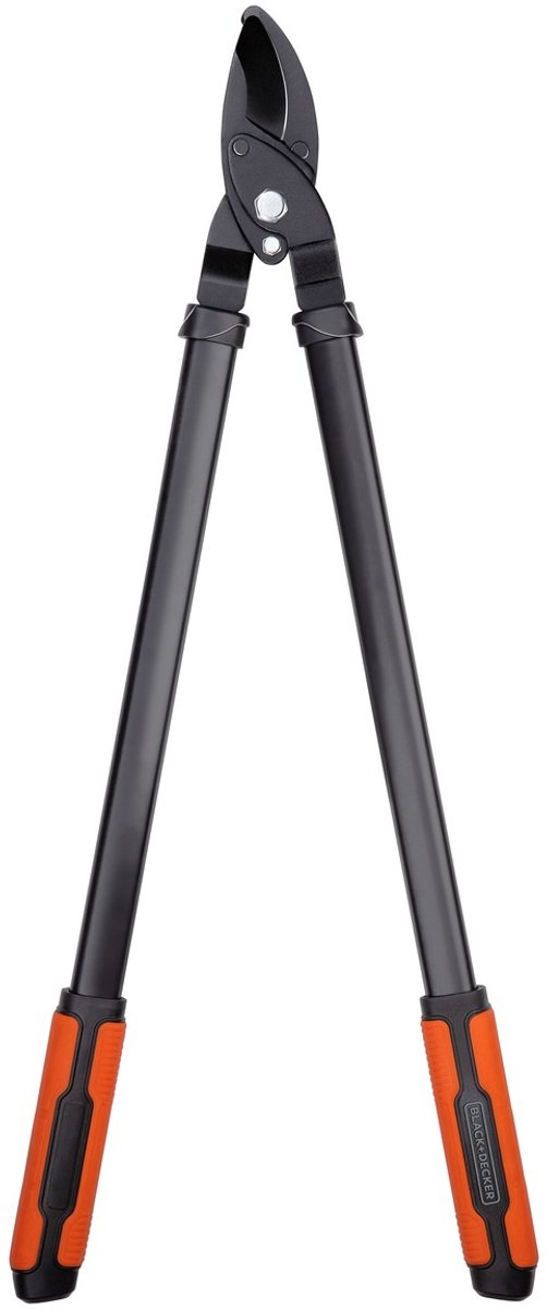 BLACK+DECKER takkenschaar - snijcapaciteit 38mm - snoeischaar van 72cm - met anti-kleeflaag op snijbladen - zwart/oranje