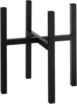 Mica Decorations Support pour Plante Ascot XL - L37.5 x W37.5 x H39.5cm - Métal - Zwart