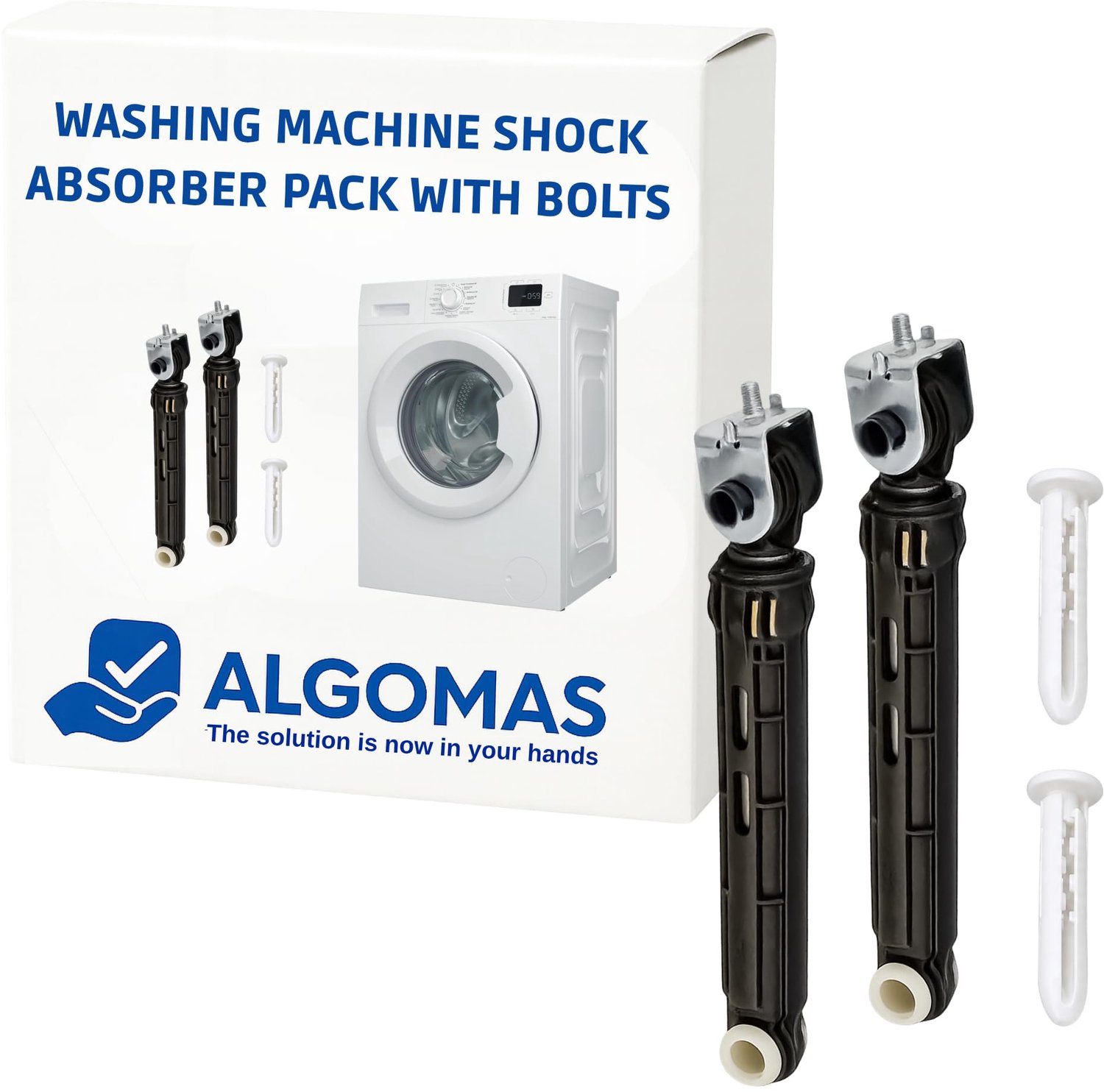 Schokdempers voor Wasmachine - 160-255 mm met Bevestigingsbouten