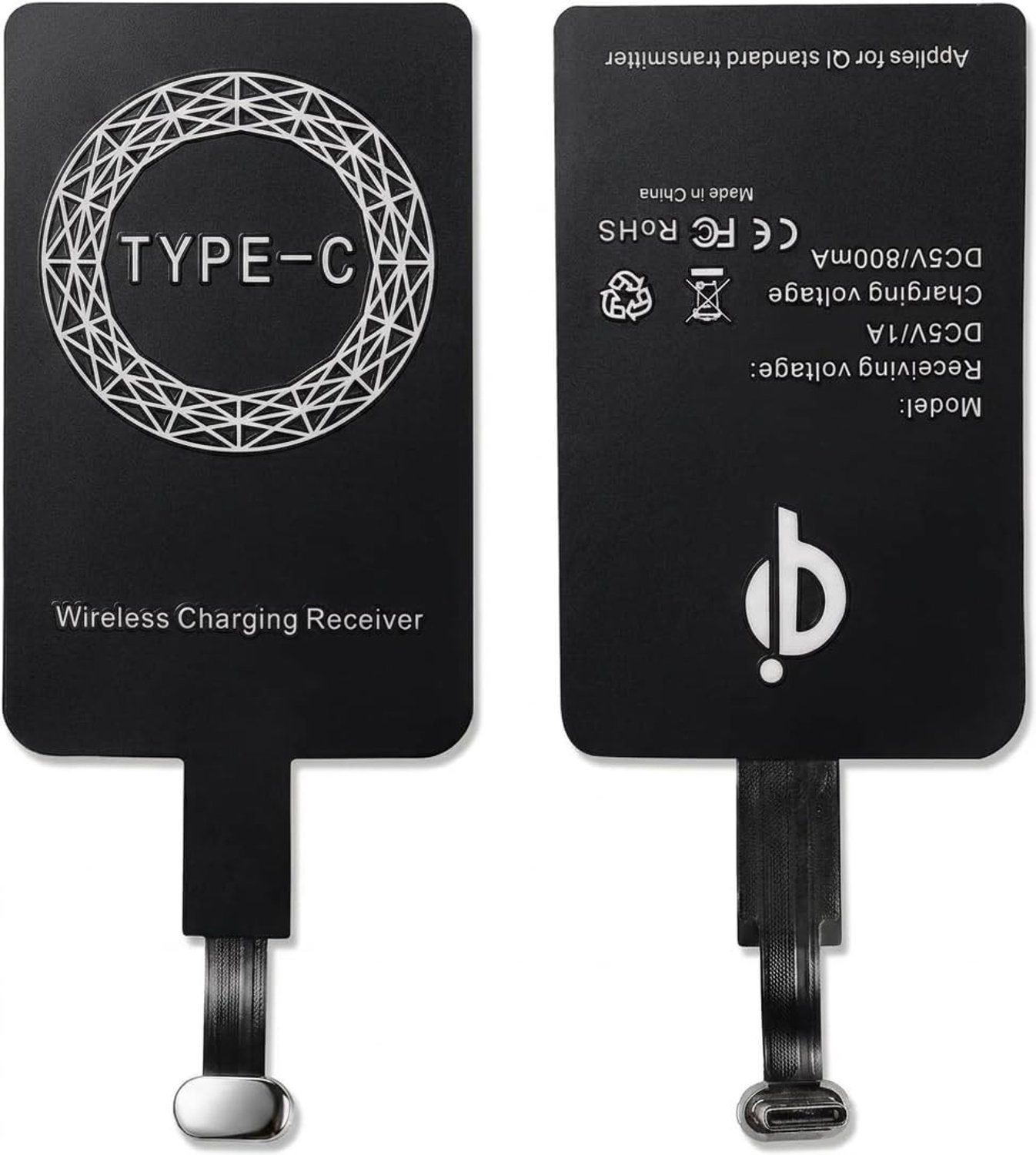 Draadloze Oplaadontvanger Adapter Type C voor Android Telefoons