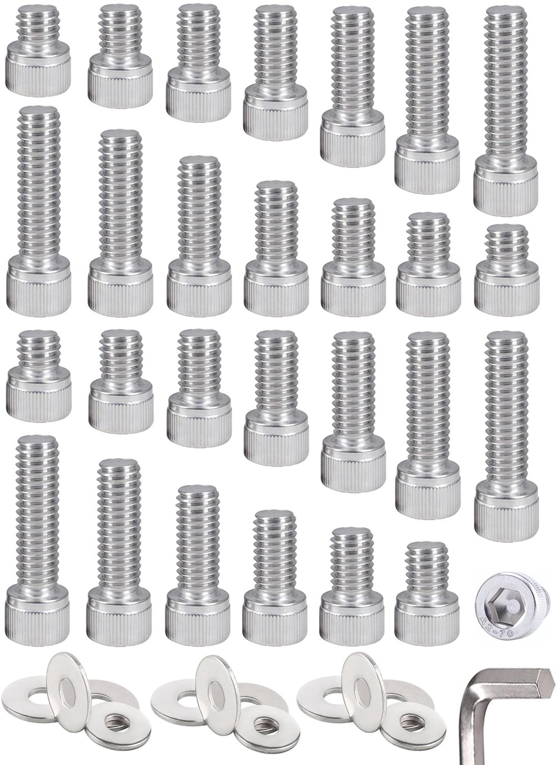 Set van 40 Camera Schroeven en Adapter - 1/4 inch