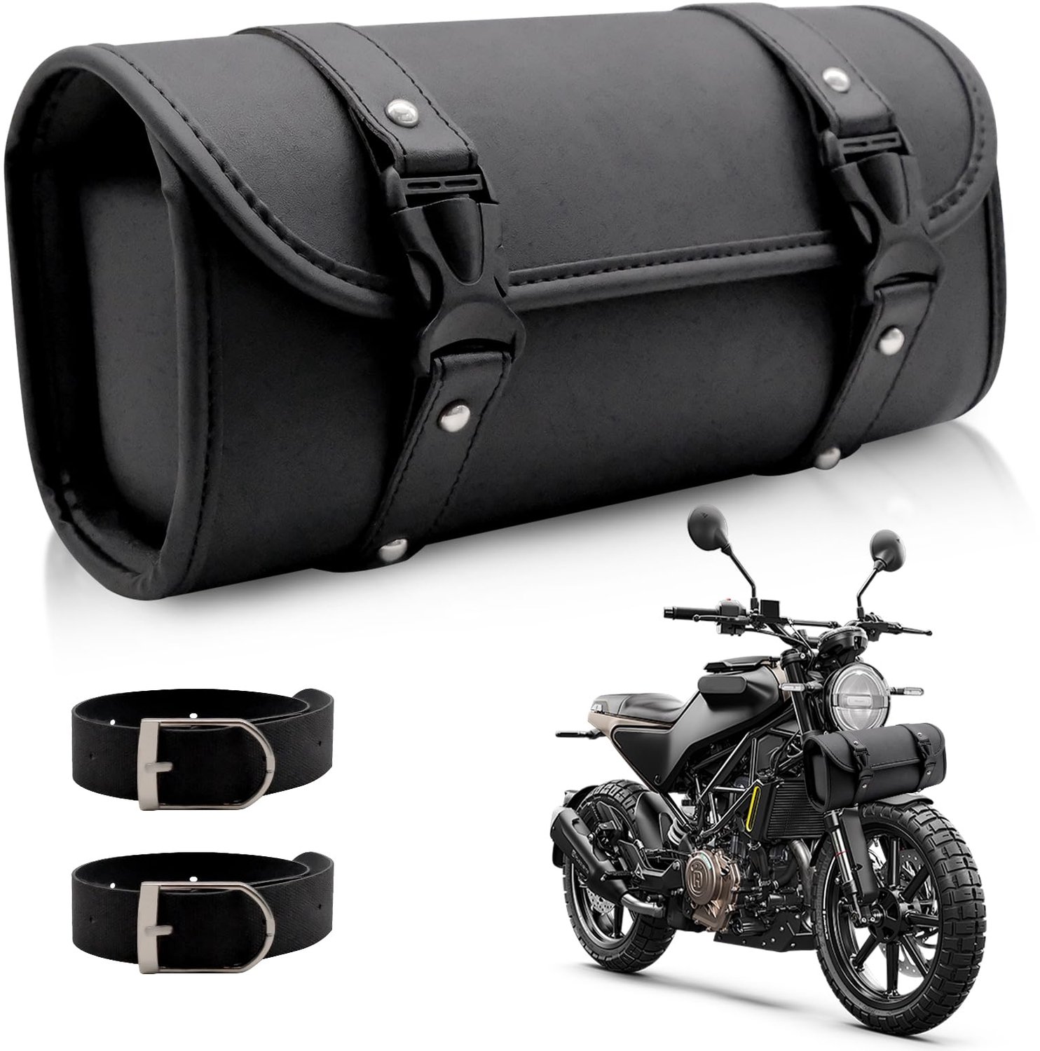 Universele Motor Tool Bag - Waterdichte Zadelzak met PU Leer