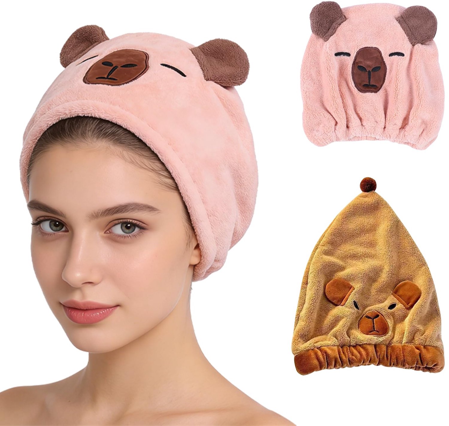 2-delige Microvezel Haarhanddoek Set voor Vrouwen
