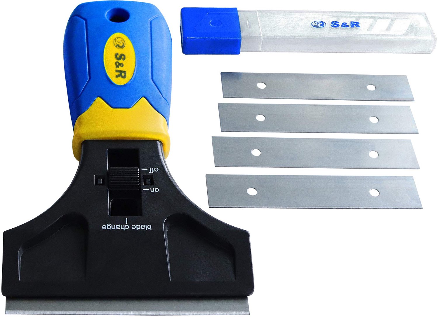 Universele Scraper met 5 Vervangbladen - Ergonomisch Handvat