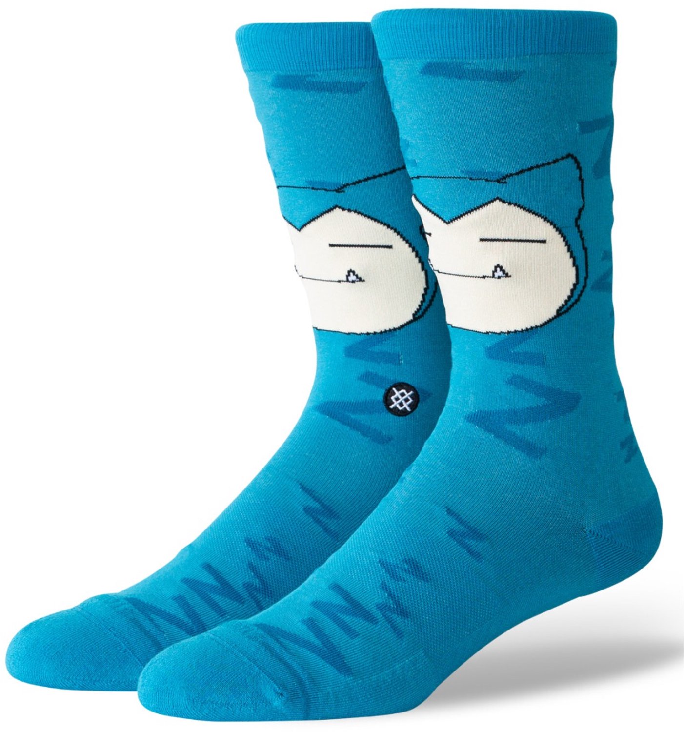Stance unisex casual sokken snorlax sleepy crew blauw (Pokémon)