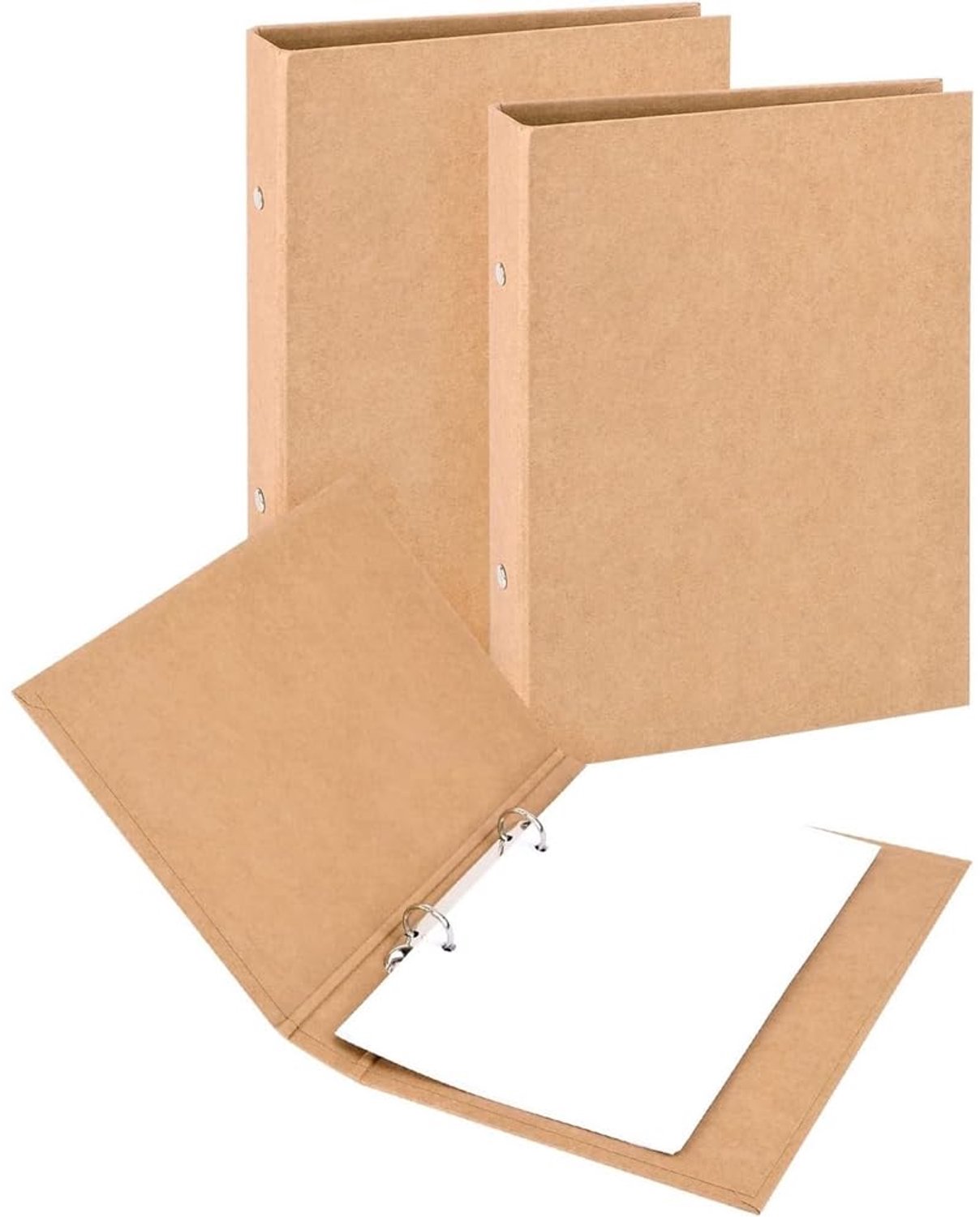 Set van 2 Navulbare A5-Ringboeken van Kraftpapier