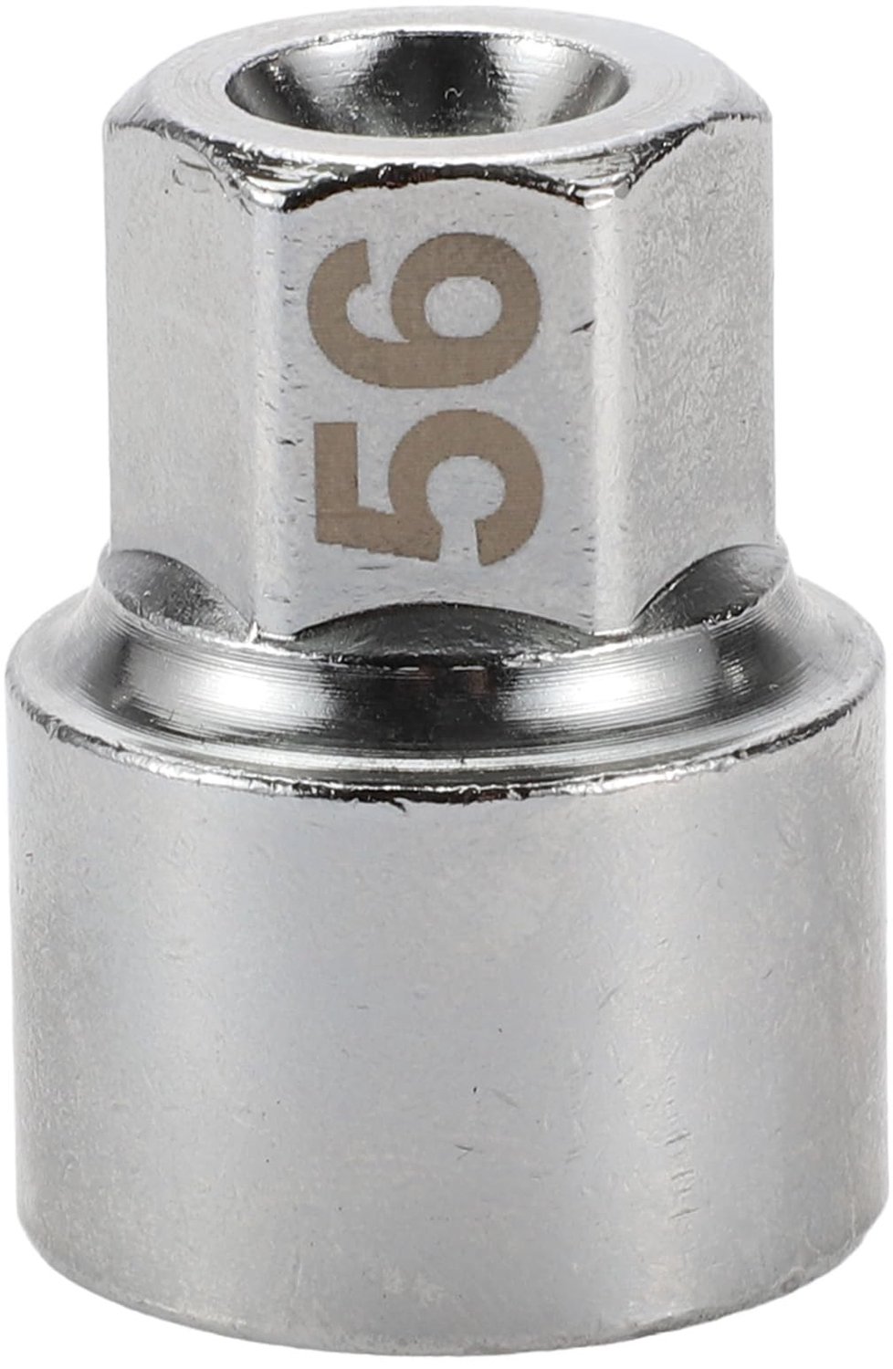 Wielslotsleutel #56 3/4" Diameter - 20 Spitse Inkepingen - Anti-diefstal - Schroefmoer Verwijderingssleutel - Roestvrij Staal - Voor Porsche Boxster/911/Cayenne/Macan - Slotmoersleutel