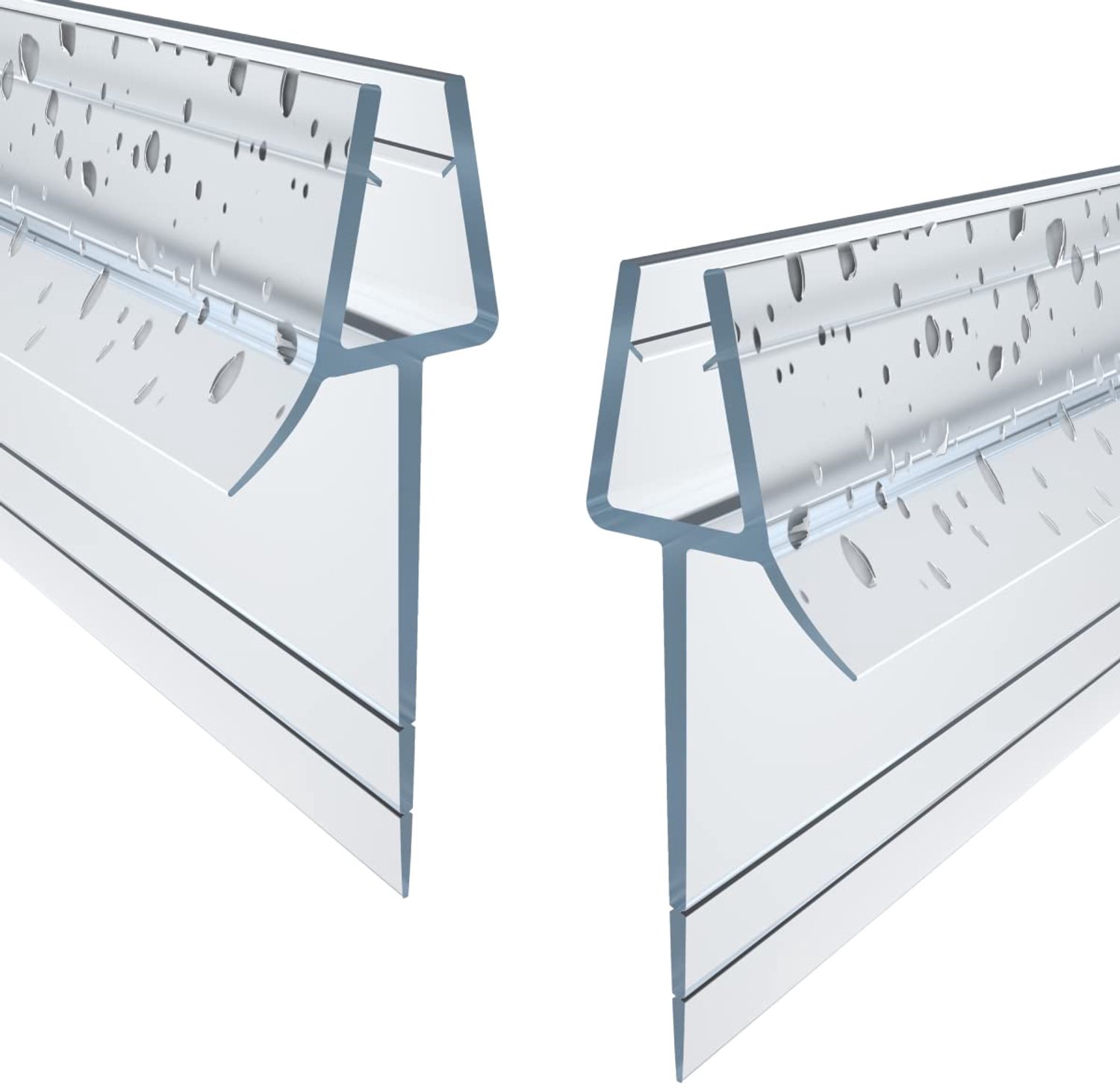 Doucheafdichting 2 x 80 cm met Verlengde Lip voor Douchedeuren
