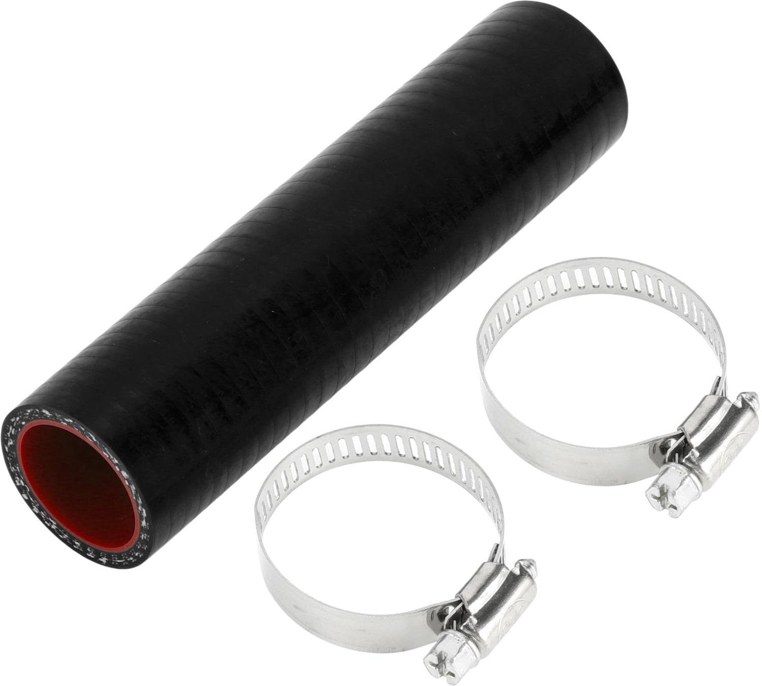 Koppelstuk Silicone Slang 1.1" ID - 150mm Lengte - 5mm Dikte - 4-Laags - Zwart/Rood - Bestand tegen hoge temperaturen - Siliconenslang