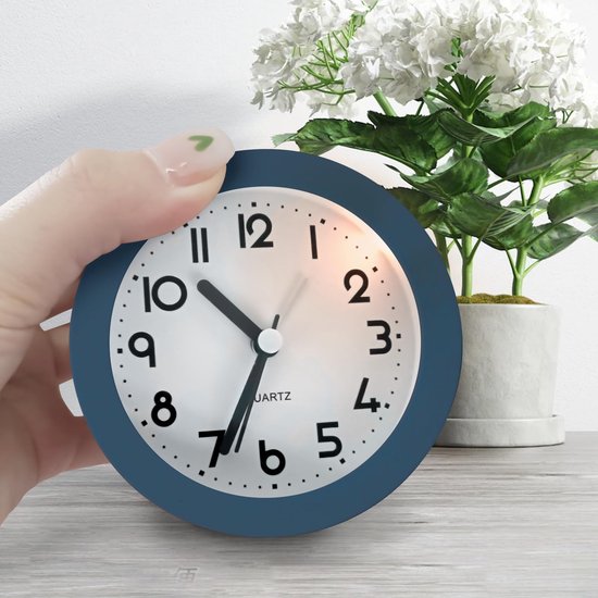 Kinderen Alarmklok 10 cm, Stille Wektimer met Nachtlampje — afbeelding 4