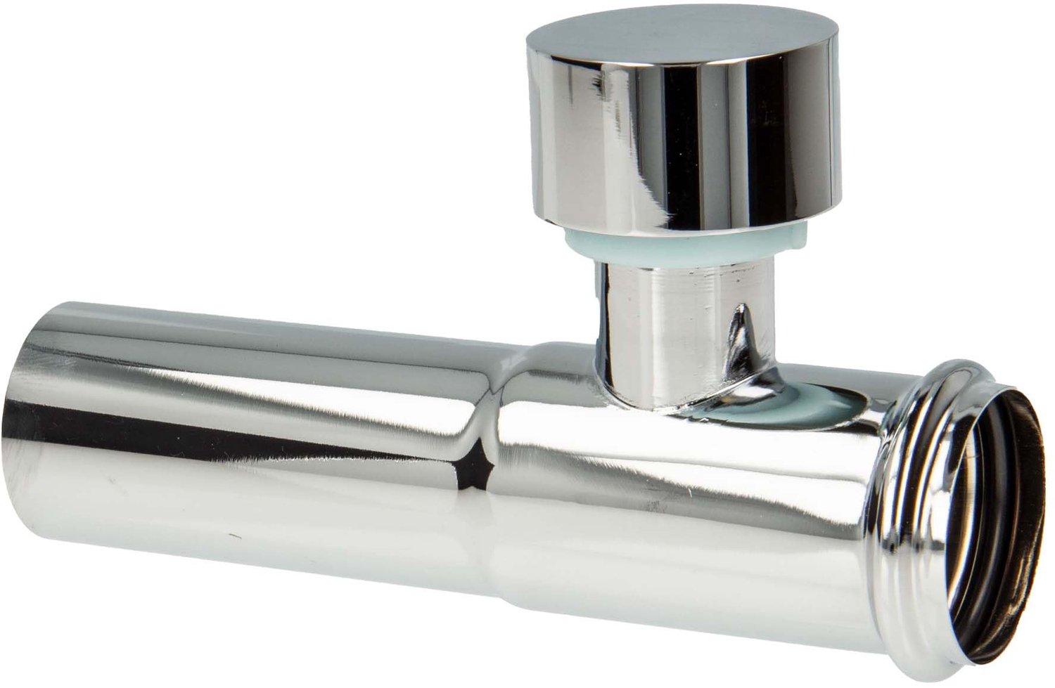 Verlengbuis 125 mm, Ø 32 mm, Chroom, Met Luchtklep