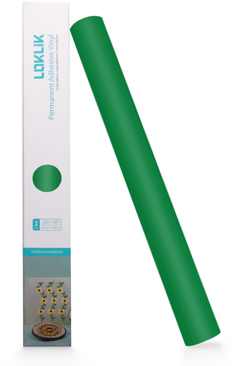Groene Vinylrol voor Warmteoverdracht en Creatieve Projecten, 30,5 x 180 cm