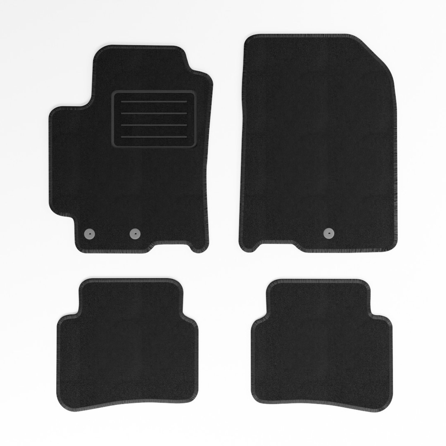 Mats4all | Naaldvilt automatten passend voor Kia Rio 2017-> | Antislip | Met versterking | 4-delig | Automatten | Mattenset