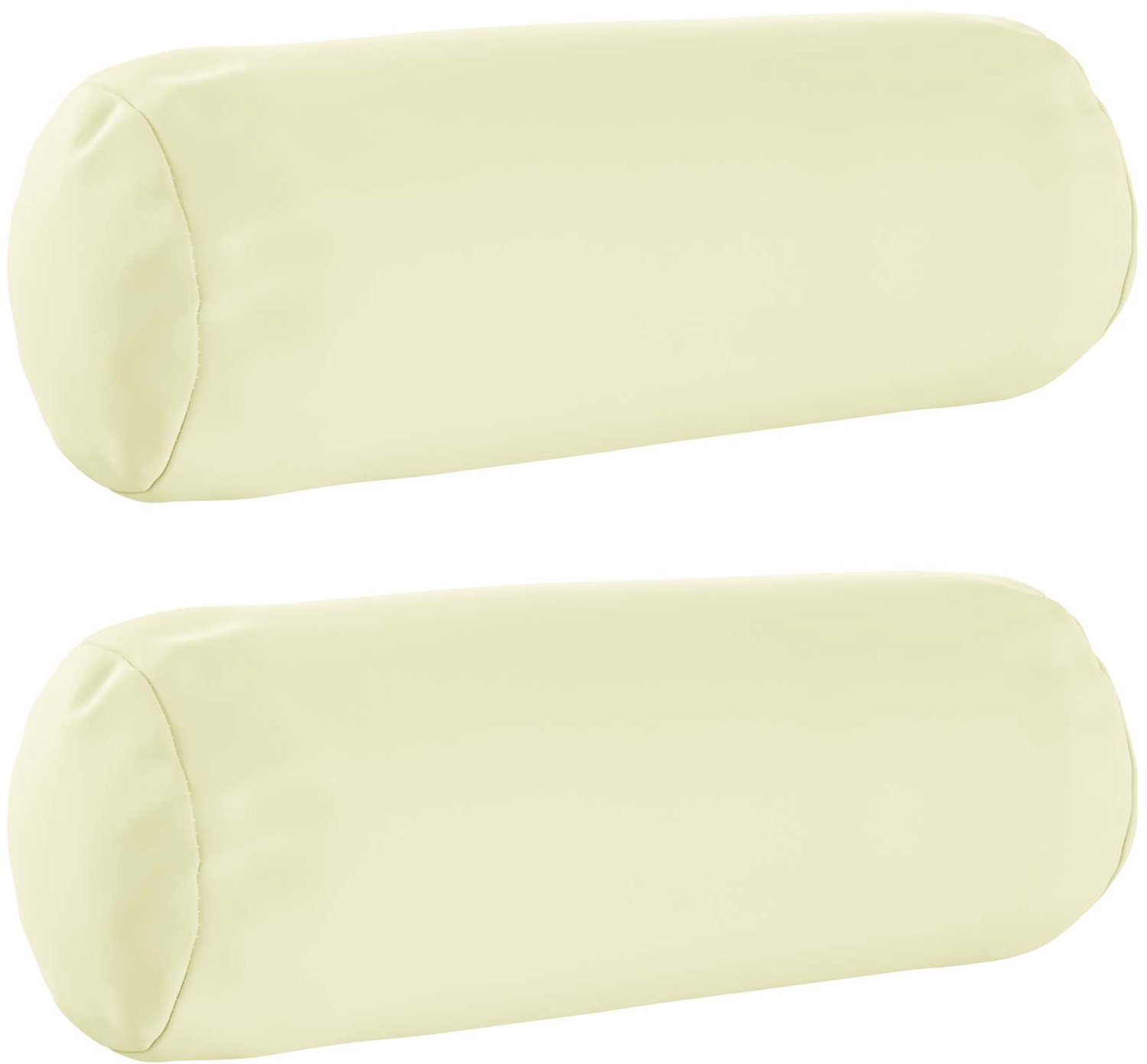 vidaXL Dekenkussen - 2 - st - HEERLEN - Crèmekleurig - Diam. - 15 - x - 40 - cm