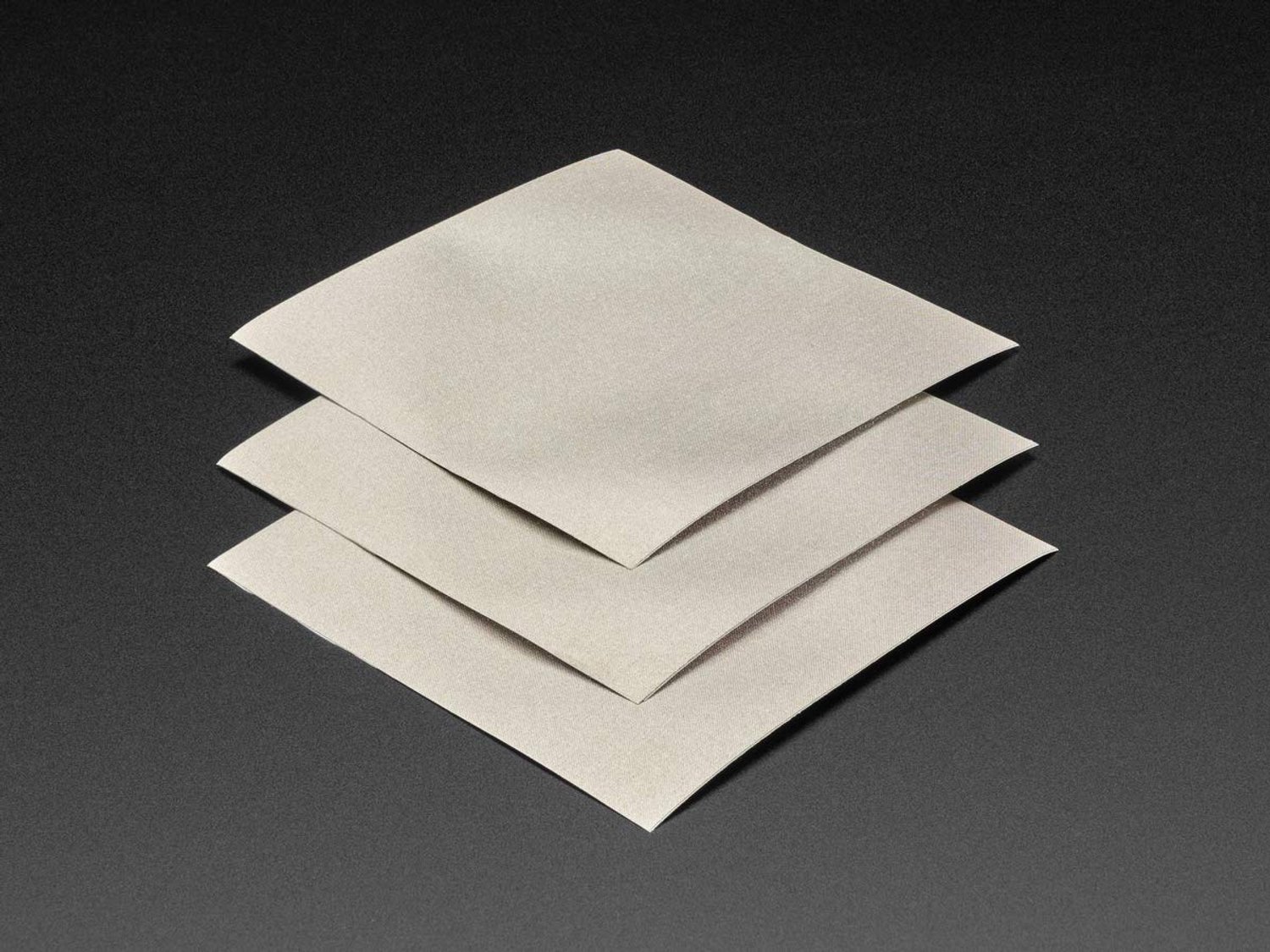 Nylon Stof Vierkanten met Geleidende Lijm - 10 cm x 10 cm - 3-pack