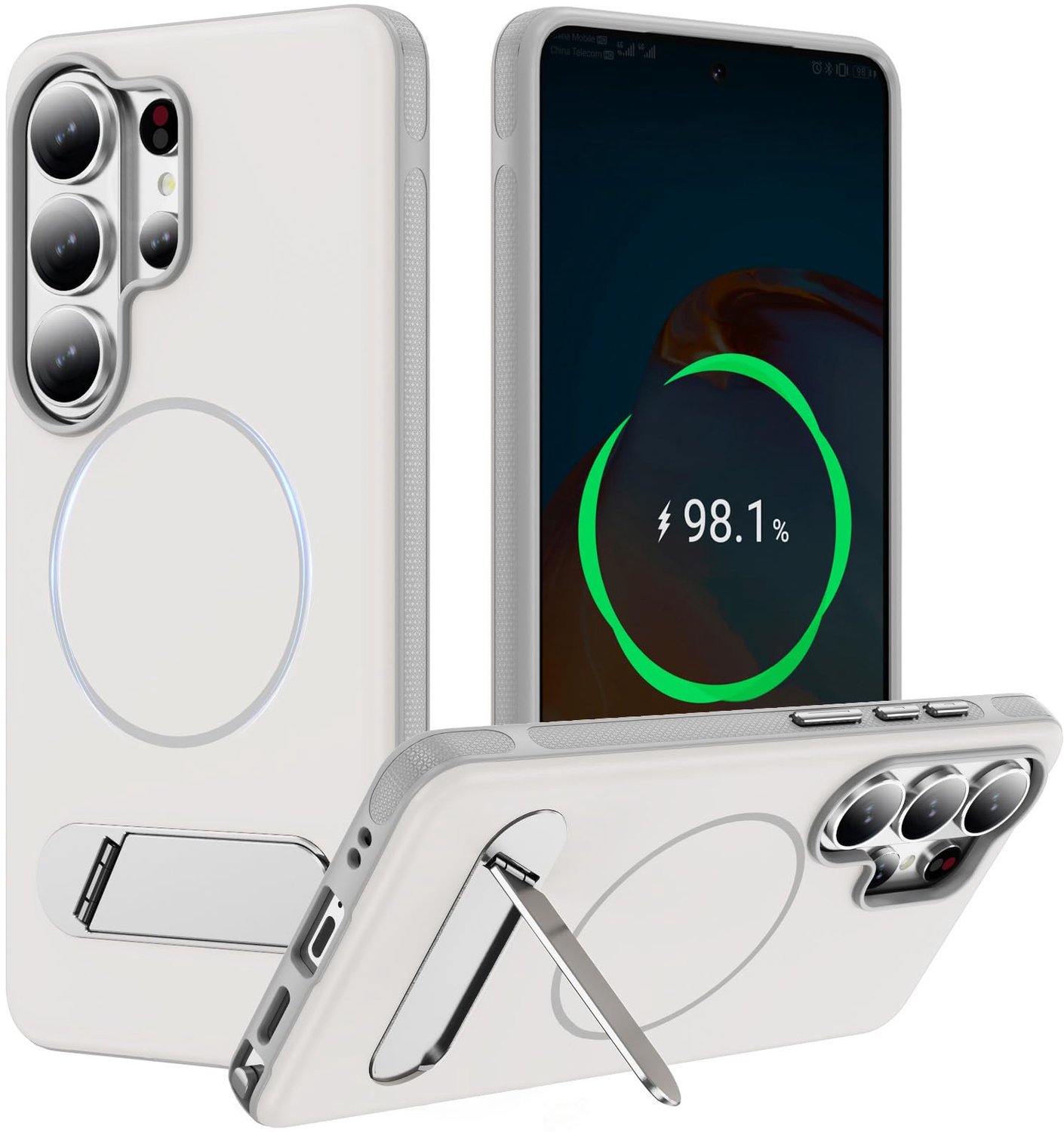 Militaire Bescherming Hoes met Kickstand voor Smartphones