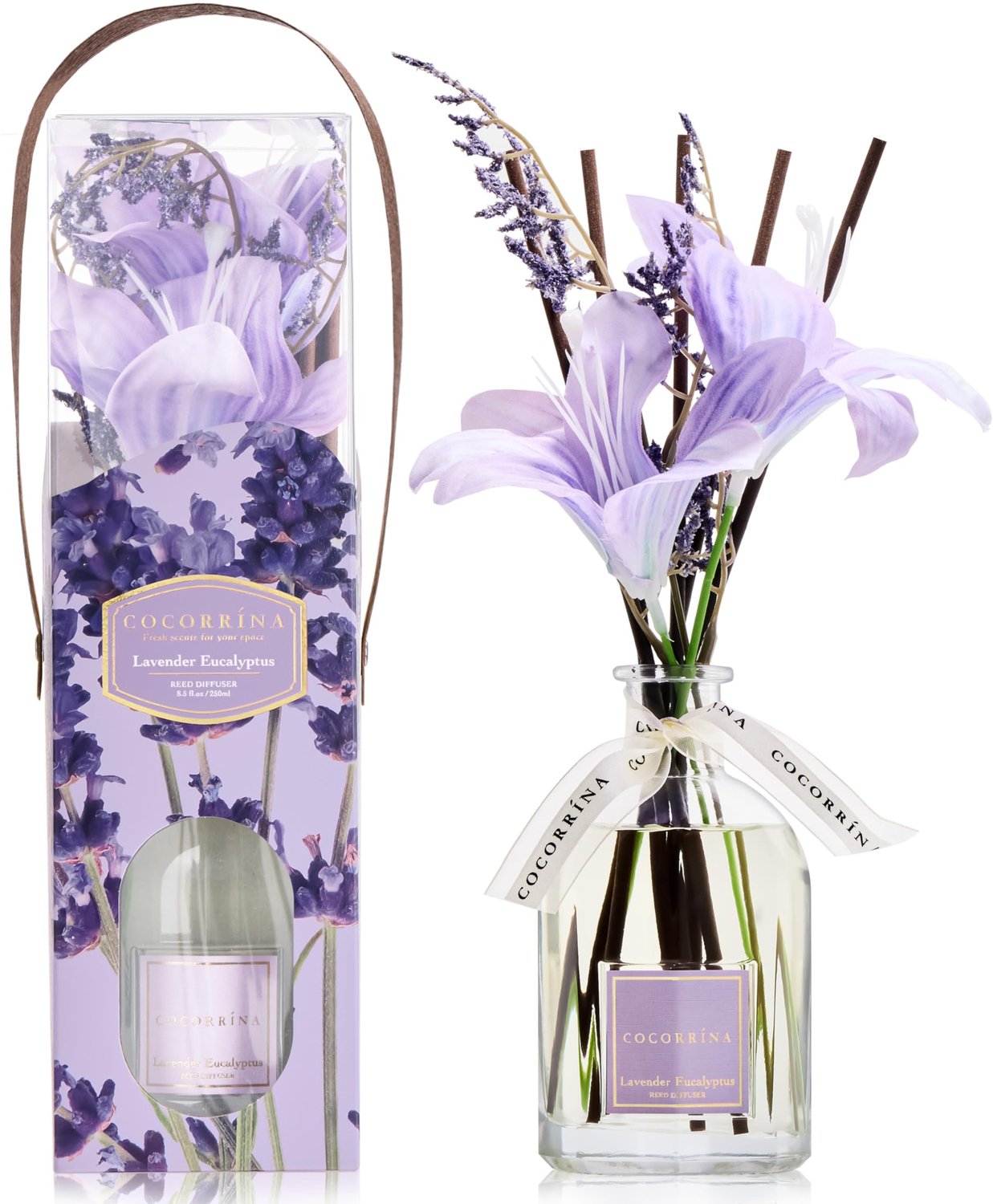 Kamergeur Lavender Eucalyptus 250ml met Geurstokjes