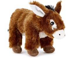 Gerecycled knuffel-ezelspeelgoed - 21cm zacht, eco-vriendelijk knuffeldier - Voor kinderen