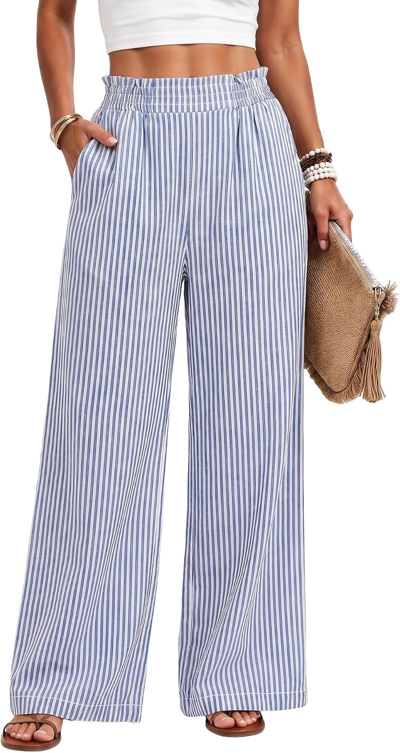 Damesbroek met wijde pijpen voor dames, zomer, casual broek