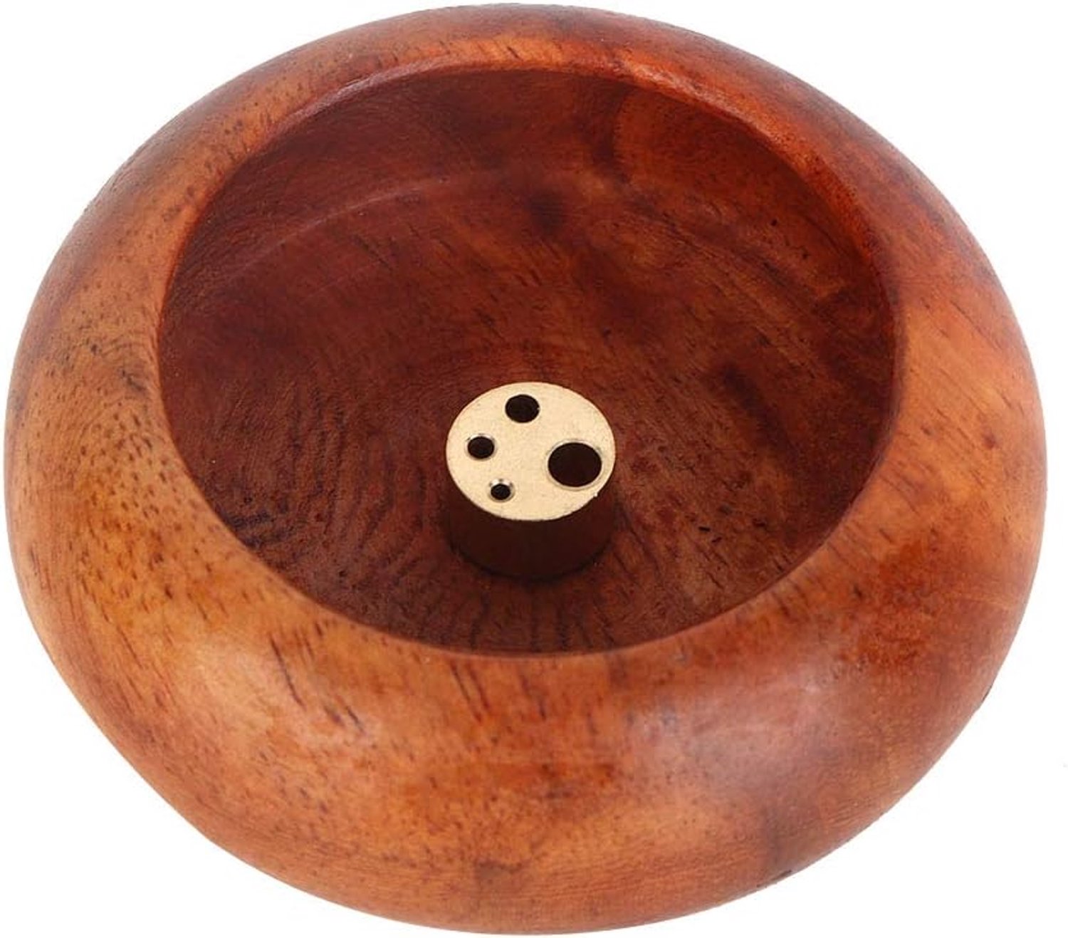 Wierookstokjes, mini-rookstokjes, houten wierookstokjeshouder van hout, boeddhistische producten, schaalvormige wierookstokjeshouder (rozenhout)