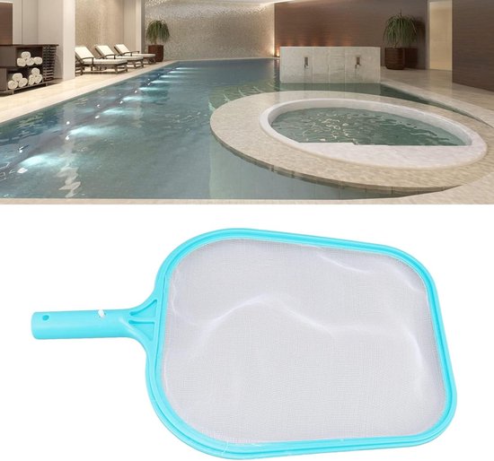 Leaf Rake Fine Mesh Frame Net, Heavy Duty Versterkte Frame Nylon Flat Leaf Rake Net voor Spa Vijver Zwembad Cleaner Benodigdheden 42,9 x 29x3 cm — afbeelding 3