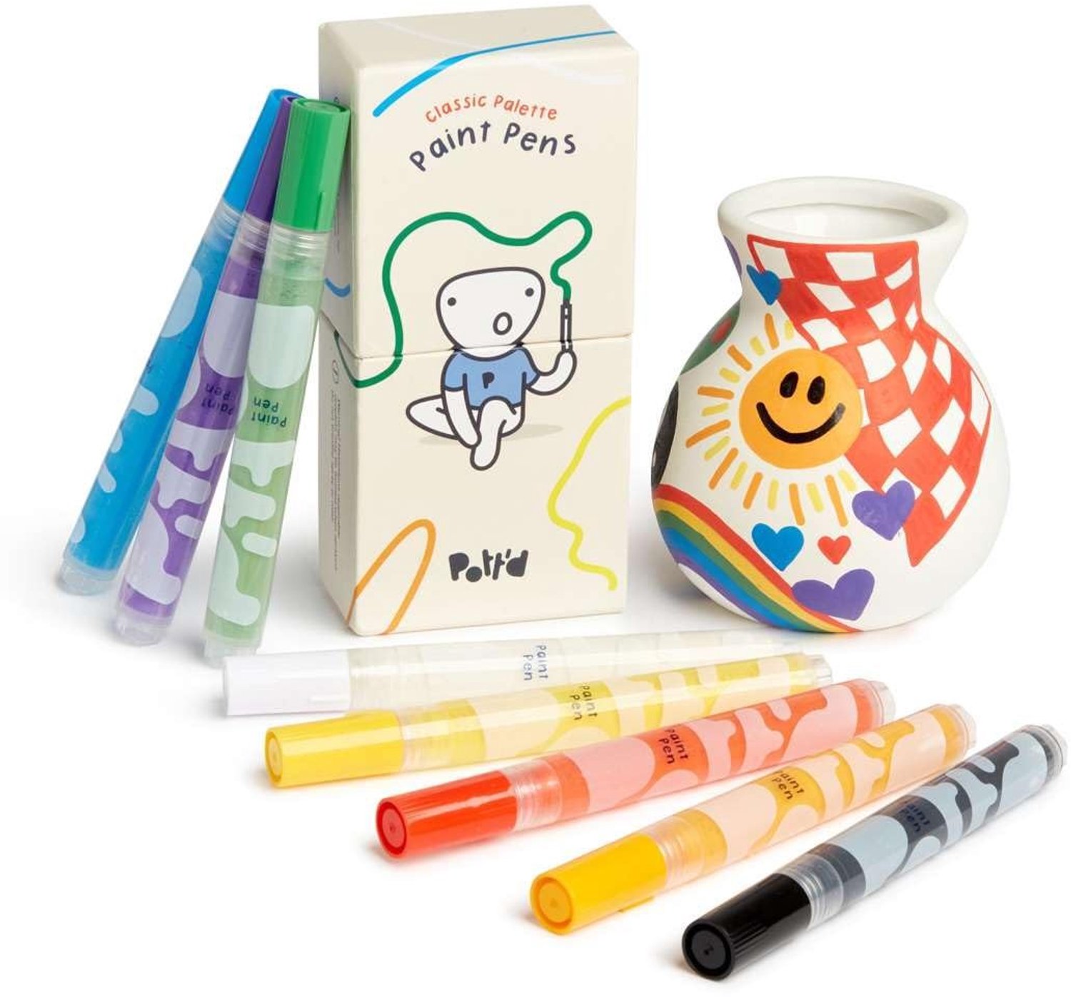 Premium Acrylaat Pottenverf Pens voor Volwassenen en Beginners