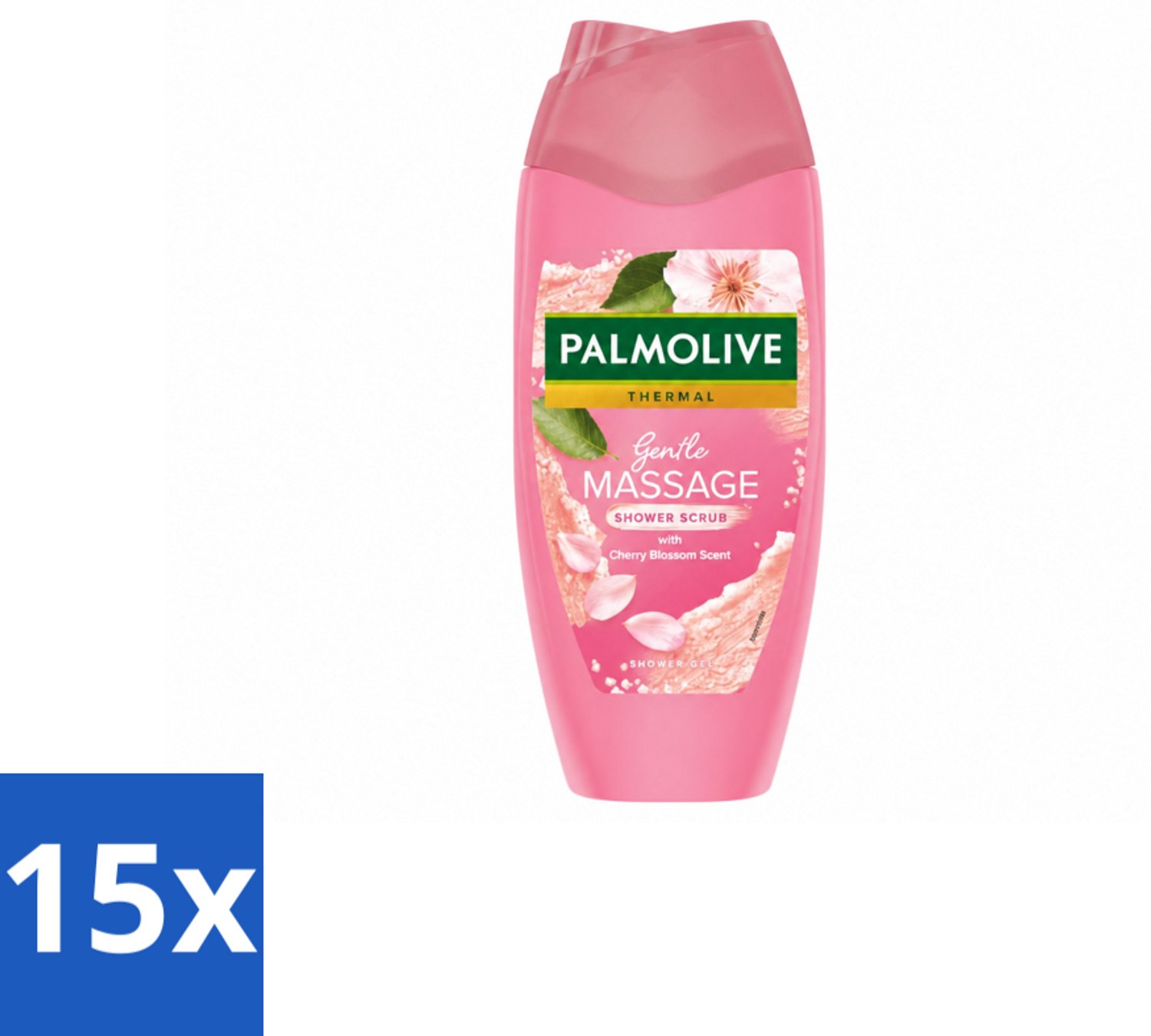 15 x Palmolive – Douchescrub – Thermal Cherry Blossom – 250 ml - Voordeelverpakking - 15 stuks
