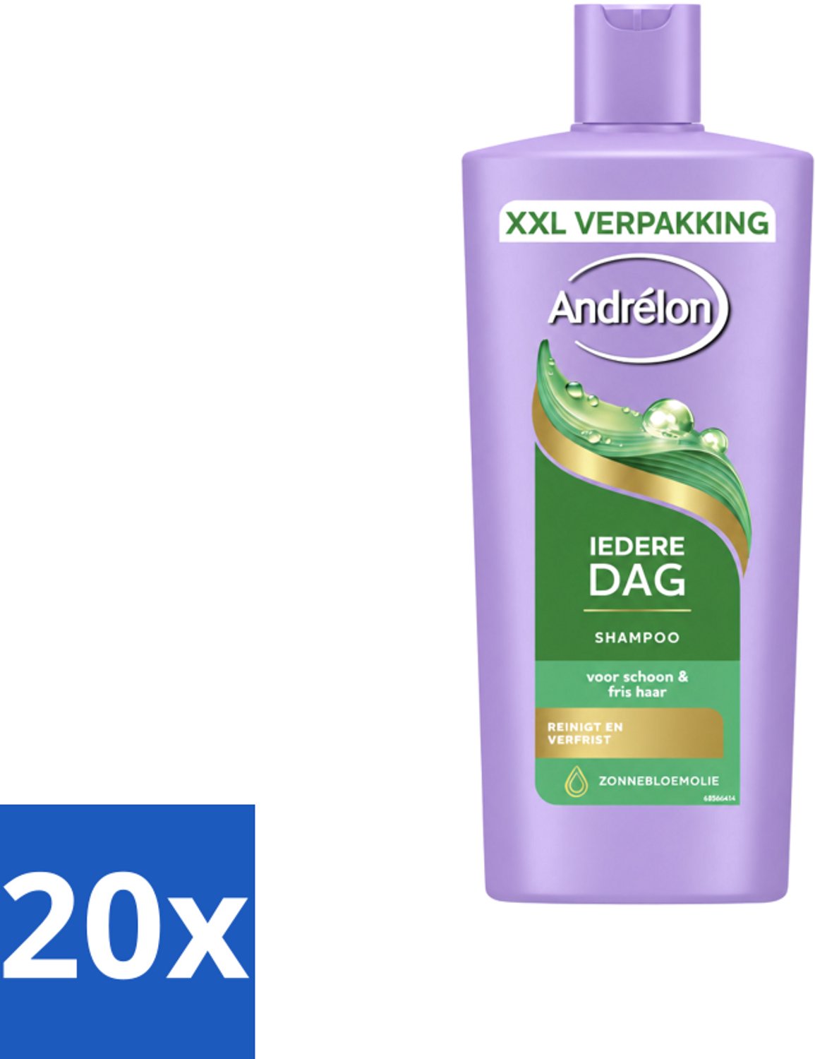 20 x Andrélon – Shampoo – Iedere Dag – 685 ml - Voordeelverpakking - 20 stuks
