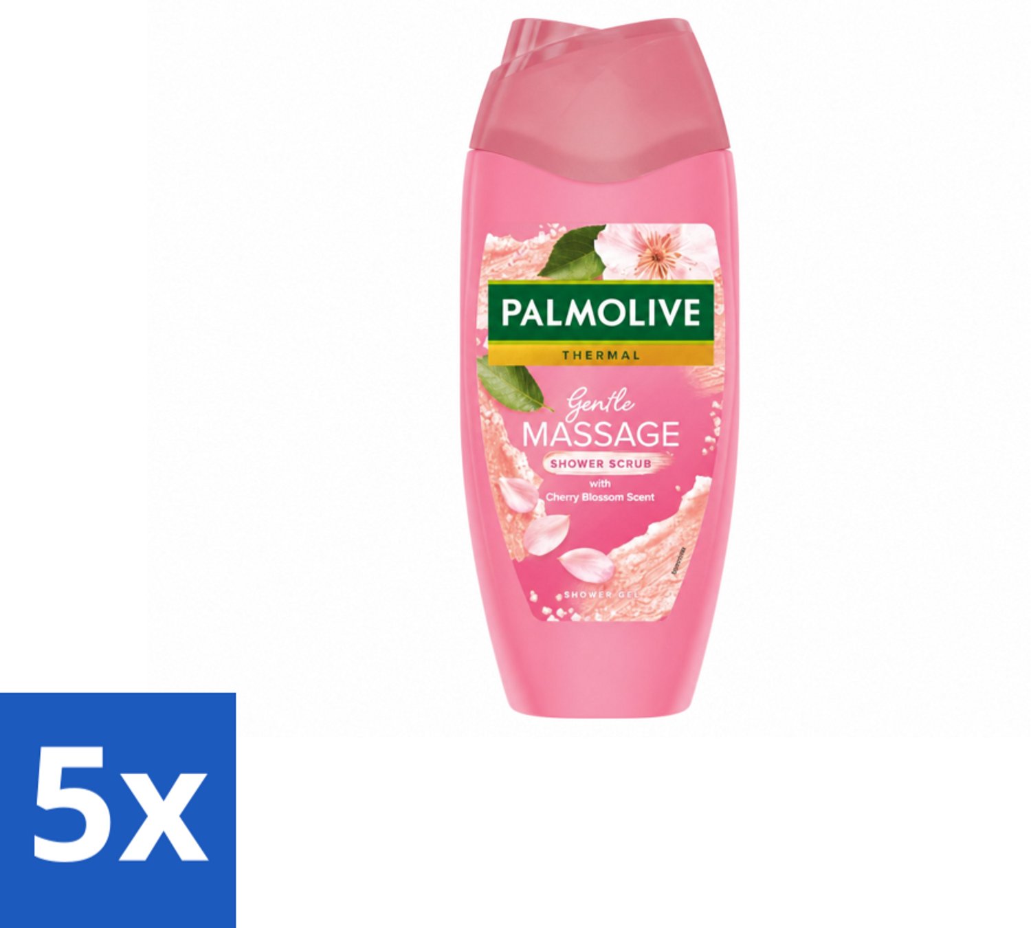 5 x Palmolive – Douchescrub – Thermal Cherry Blossom – 250 ml - Voordeelverpakking - 5 stuks