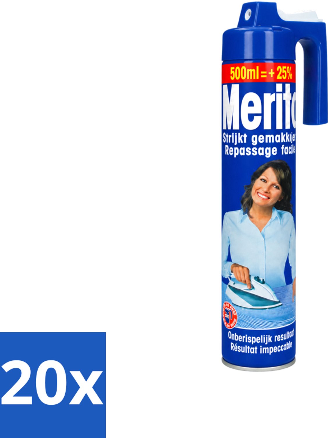 20 x Merito - Strijkspray - 500 ml - Voordeelverpakking - 20 stuks