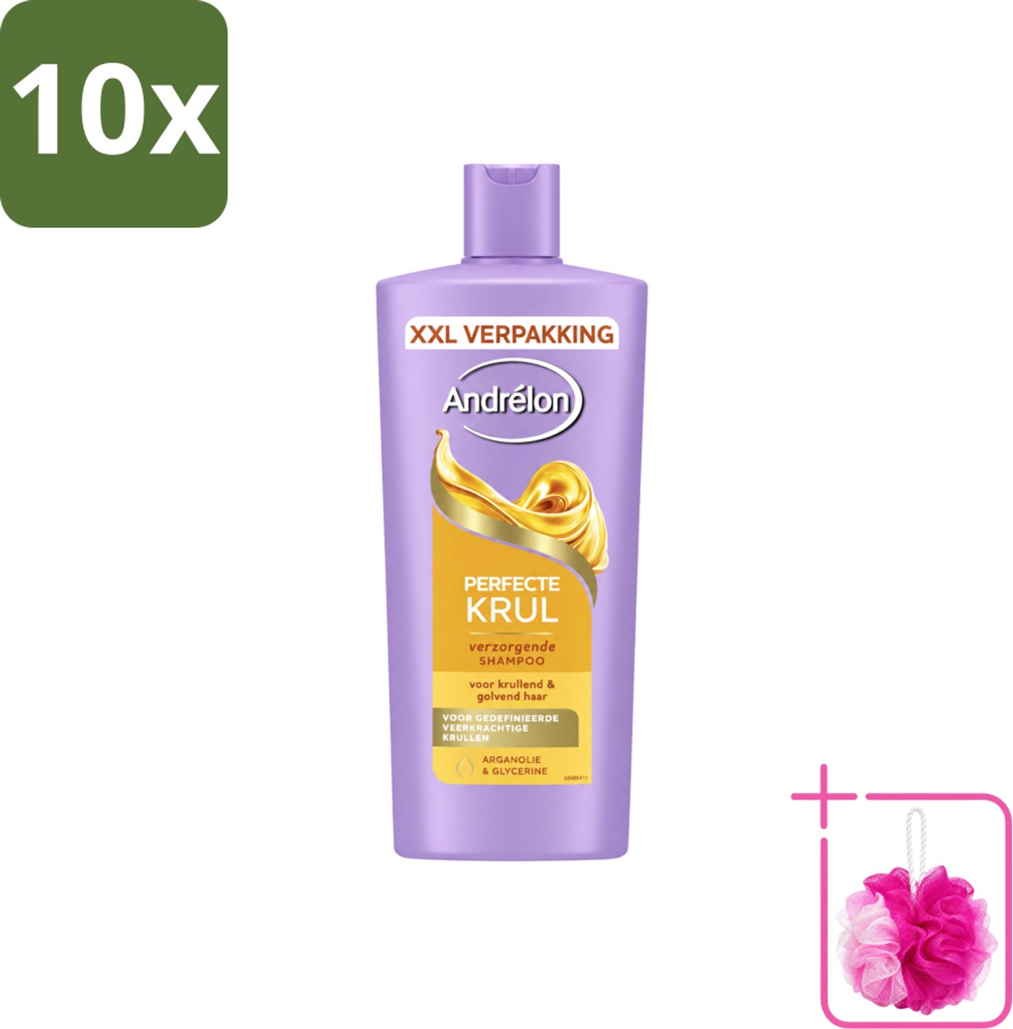 10 x Andrélon – Shampoo – Perfecte Krul – 685 ml - Bulkverpakking - Douchegel - Douchemop - Huidverzorging