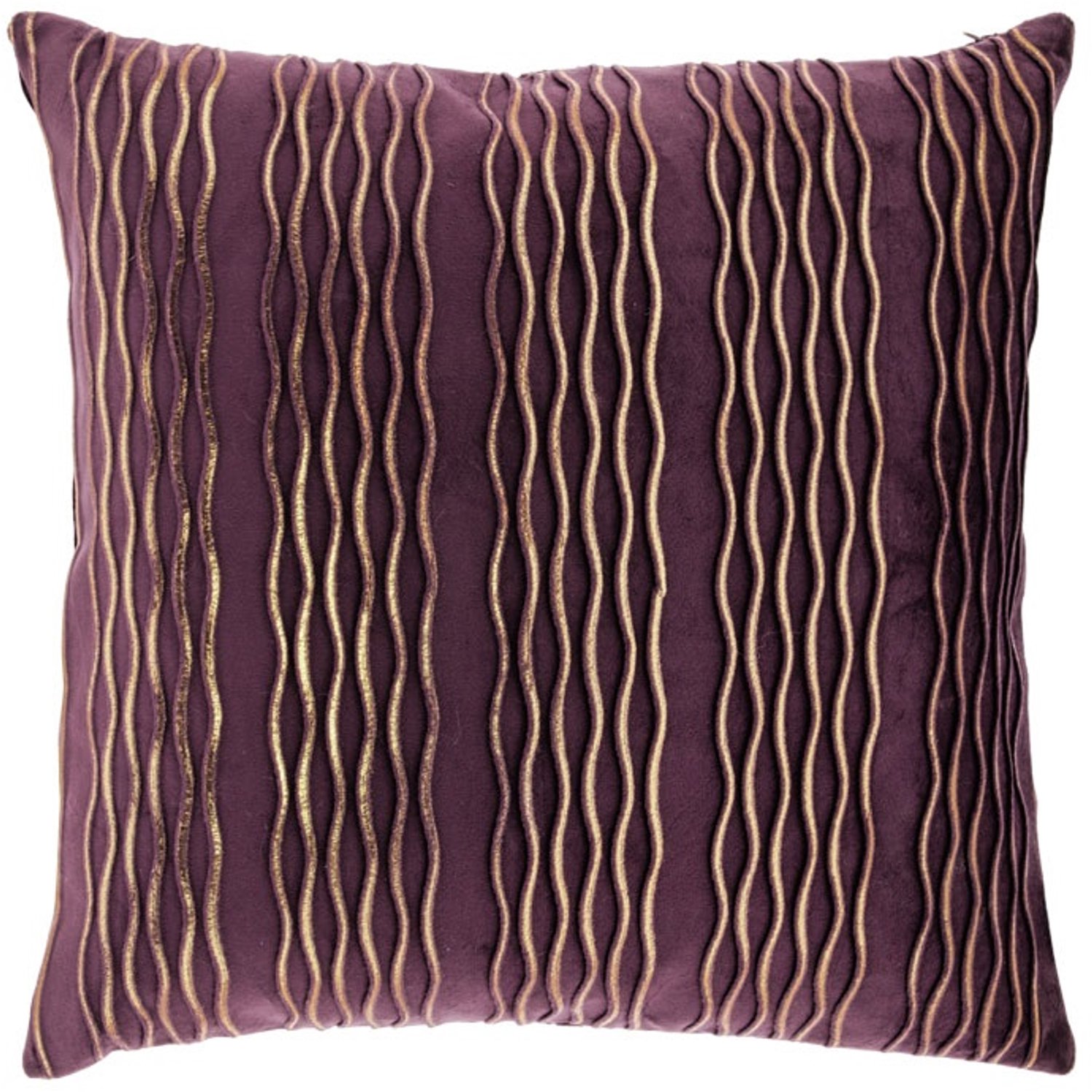 Unique Living Sierkussen Hilke - dark purple - 45x45cm Multikleur