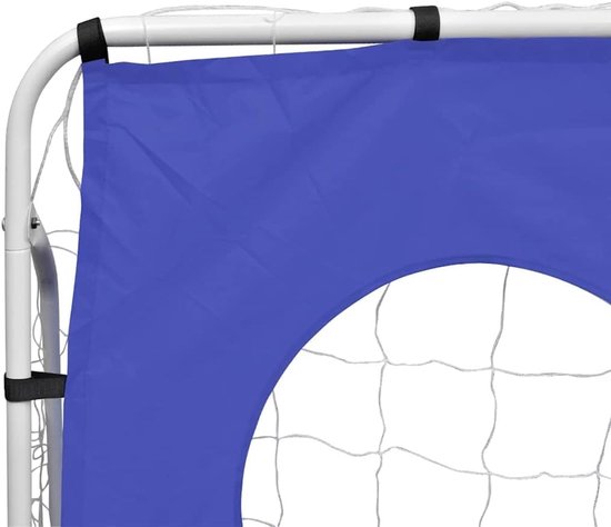 Voetbaldoel met doelwand, 240 x 92 x 150 cm, staal, boutenplaats, tuin, training, voetbal voor kinderen en volwassenen — afbeelding 5